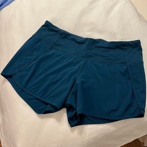 Lululemon Teal Speed Up 2.5” Shorts